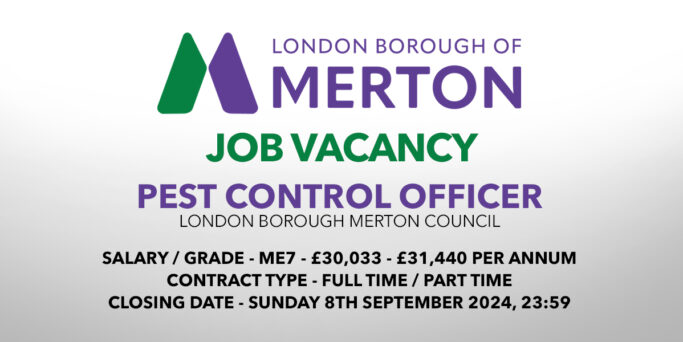 Pest Control Officer – Full or Part Time – Merton Council